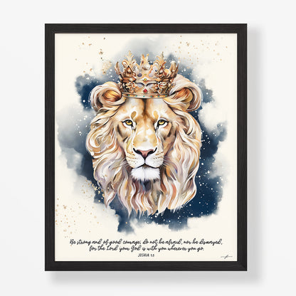Lion of Judah, Giclée Art Print, Christian Framed Wall Art