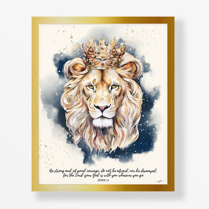 Lion of Judah, Giclée Art Print, Christian Framed Wall Art
