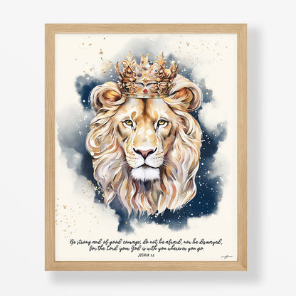 Lion of Judah, Giclée Art Print, Christian Framed Wall Art