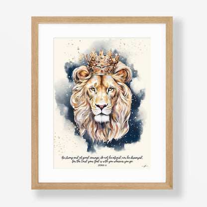 Lion of Judah, Giclée Art Print, Christian Framed Wall Art