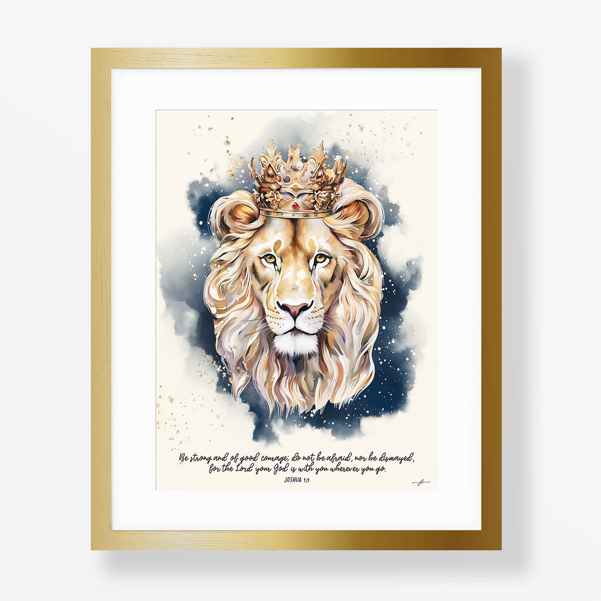Lion of Judah, Giclée Art Print, Christian Framed Wall Art