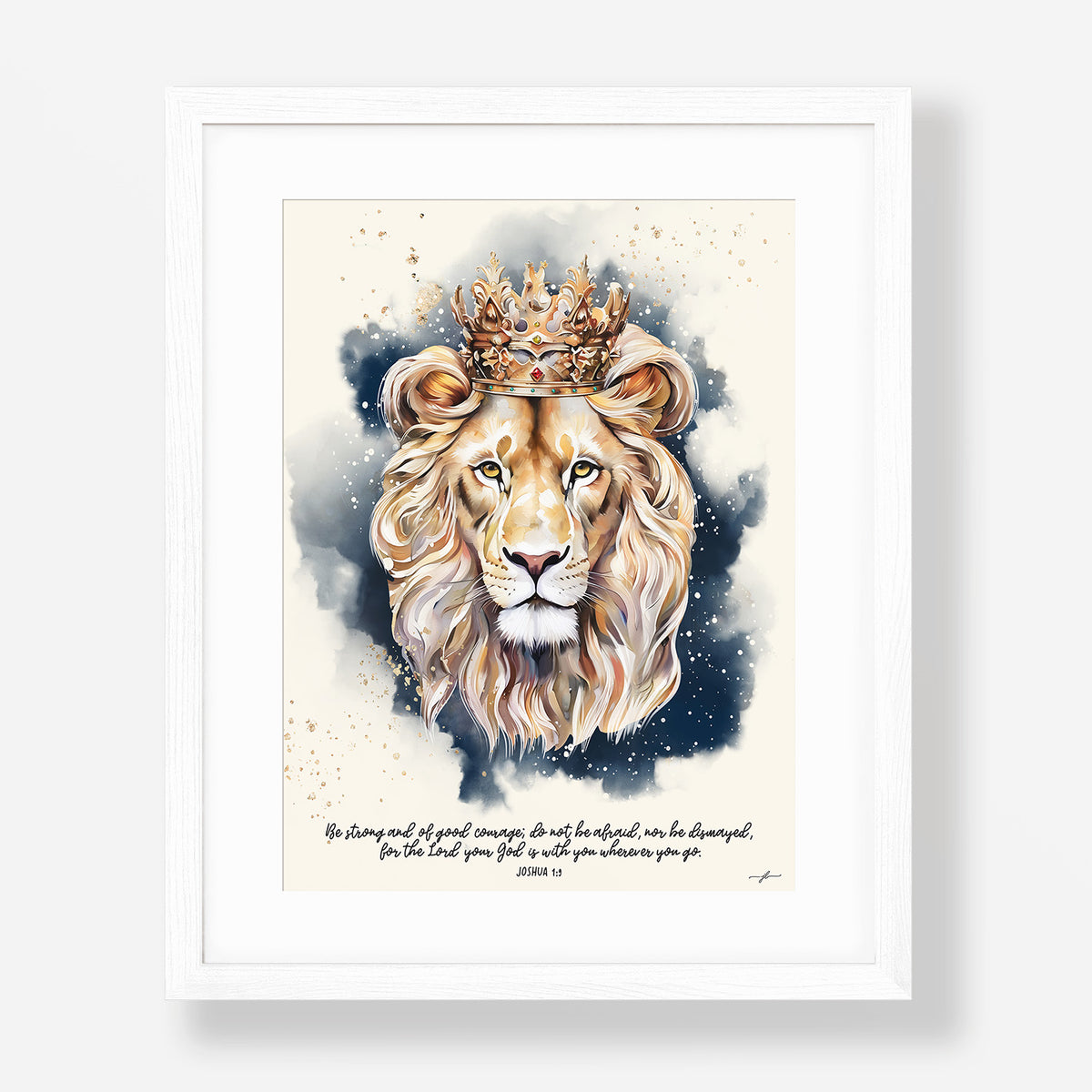 Lion of Judah, Giclée Art Print, Christian Framed Wall Art