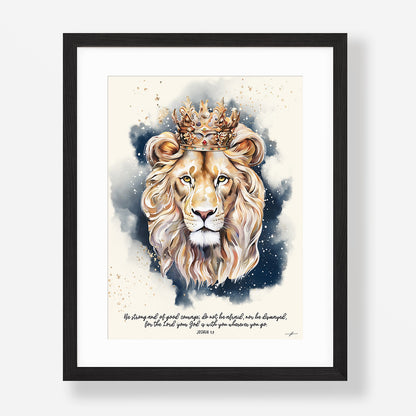 Lion of Judah, Giclée Art Print, Christian Framed Wall Art
