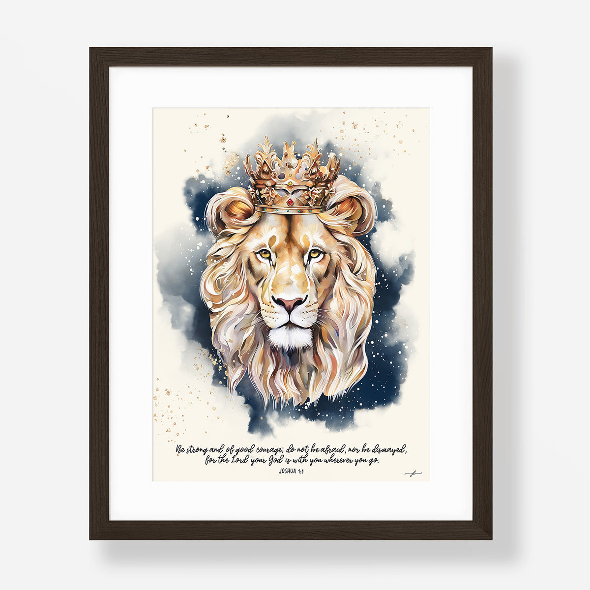 Lion of Judah, Giclée Art Print, Christian Framed Wall Art