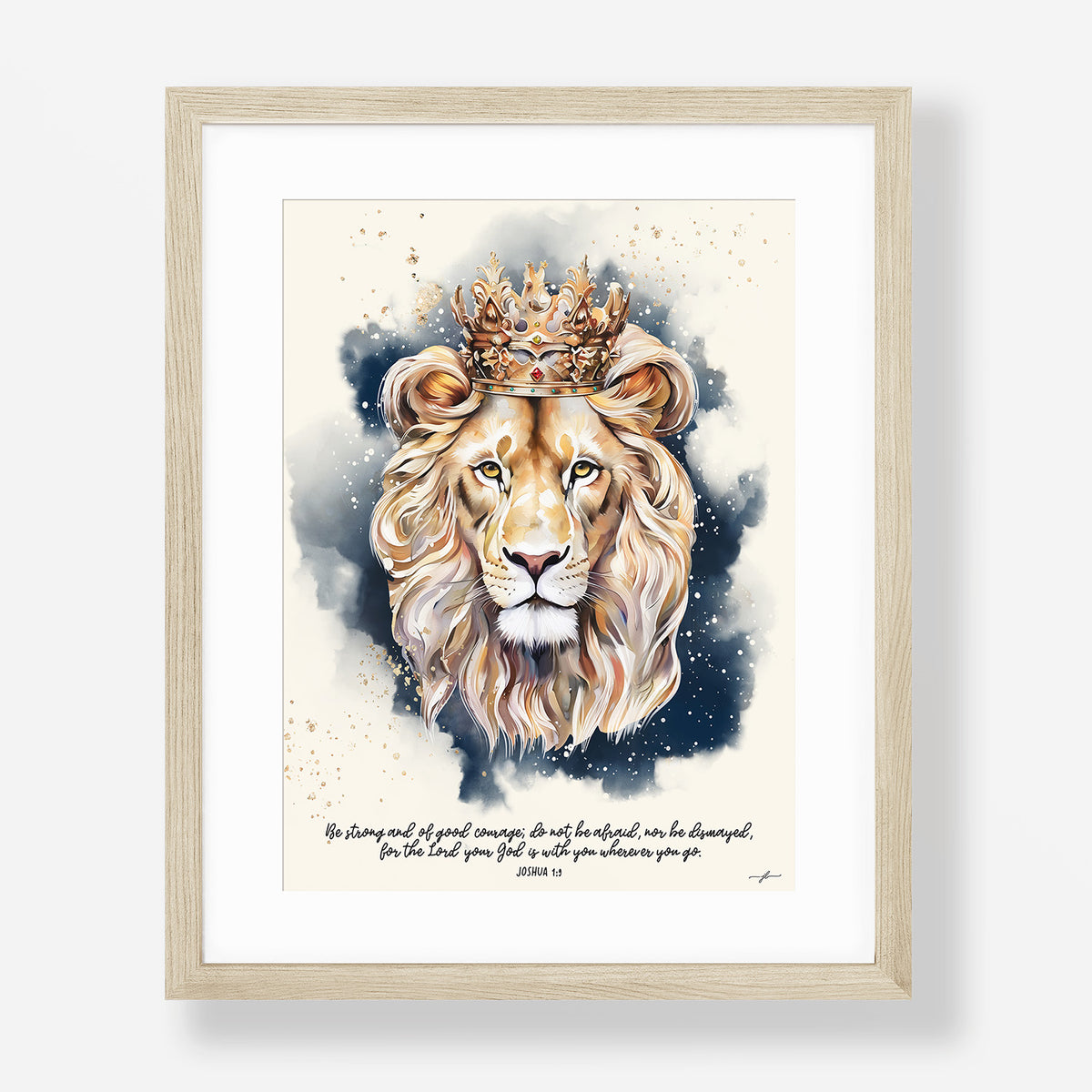 Lion of Judah, Giclée Art Print, Christian Framed Wall Art