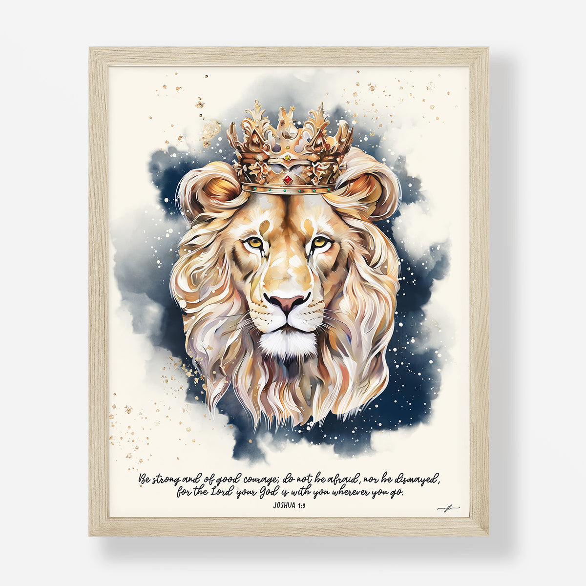 Lion of Judah, Giclée Art Print, Christian Framed Wall Art