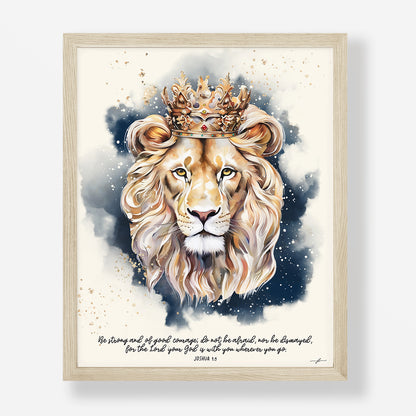 Lion of Judah, Giclée Art Print, Christian Framed Wall Art