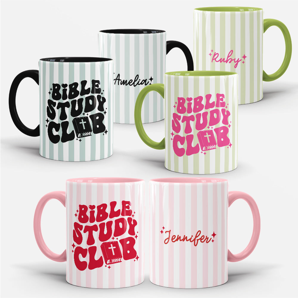 Bible Study Club • Christian Ceramic Personalized Mug