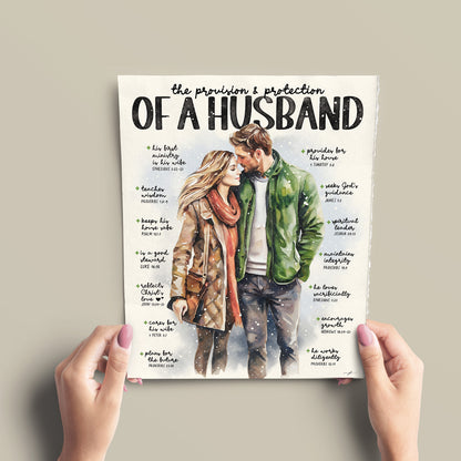 Biblical Marriage | Provision of A Husband | Scripture Prompt Art Print