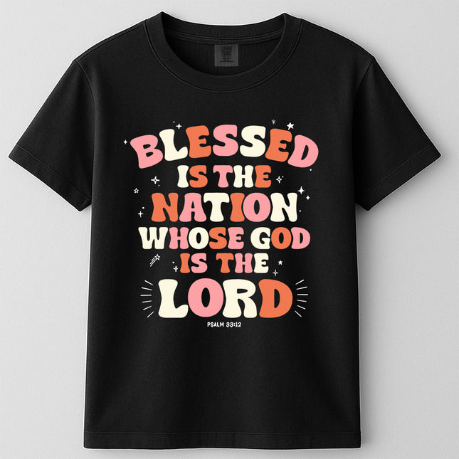 "Blessed Nation" Christian T-Shirt (Multi)