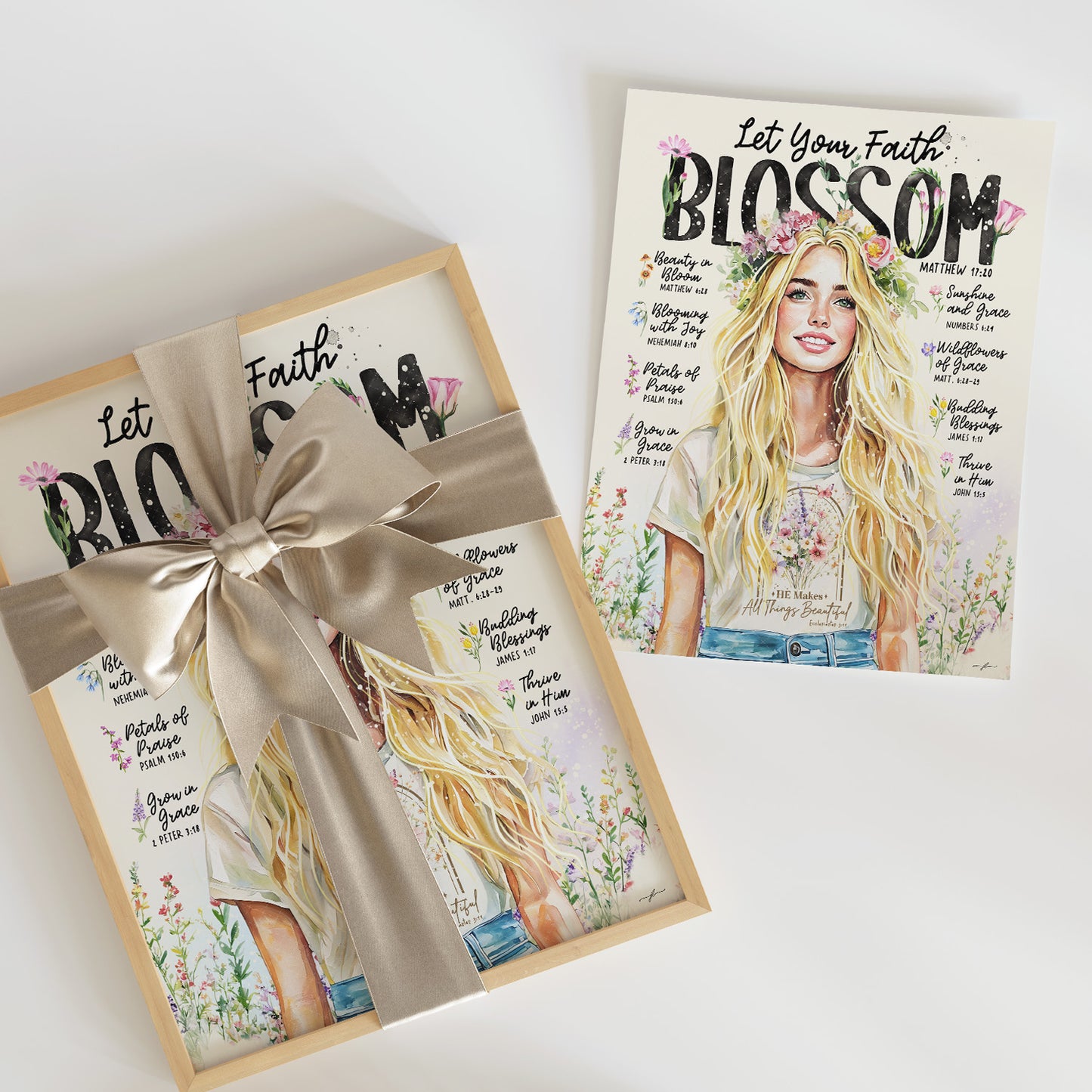 “Let Your Faith Blossom” Christian Art Print