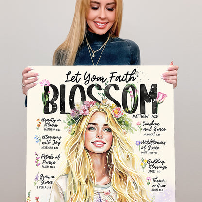“Let Your Faith Blossom” Christian Art Print