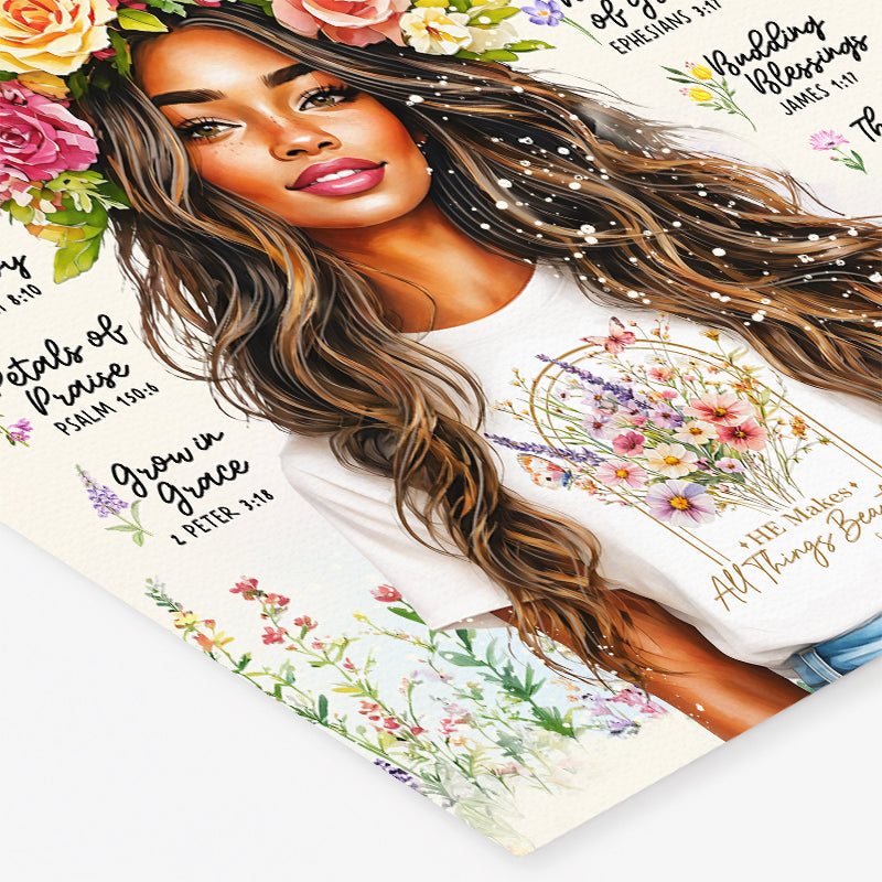 Spring | Let Your Faith Blossom | Scripture Prompt Art Print