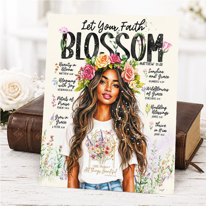 Spring | Let Your Faith Blossom | Scripture Prompt Art Print