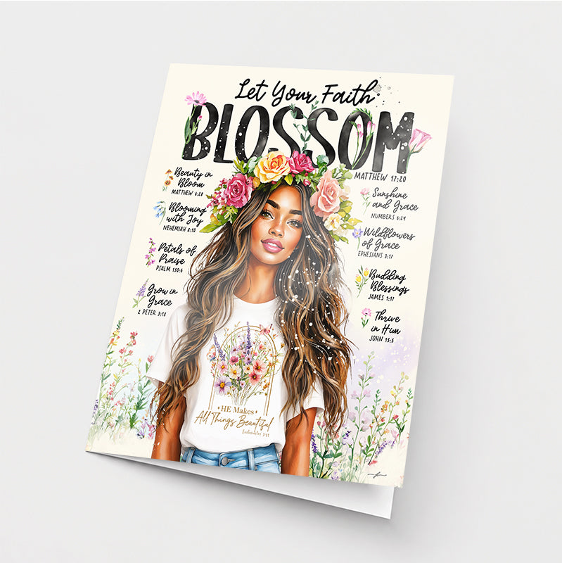 Spring | Let Your Faith Blossom | Greeting Card
