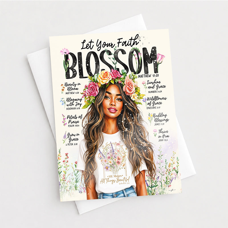Spring | Let Your Faith Blossom | Greeting Card