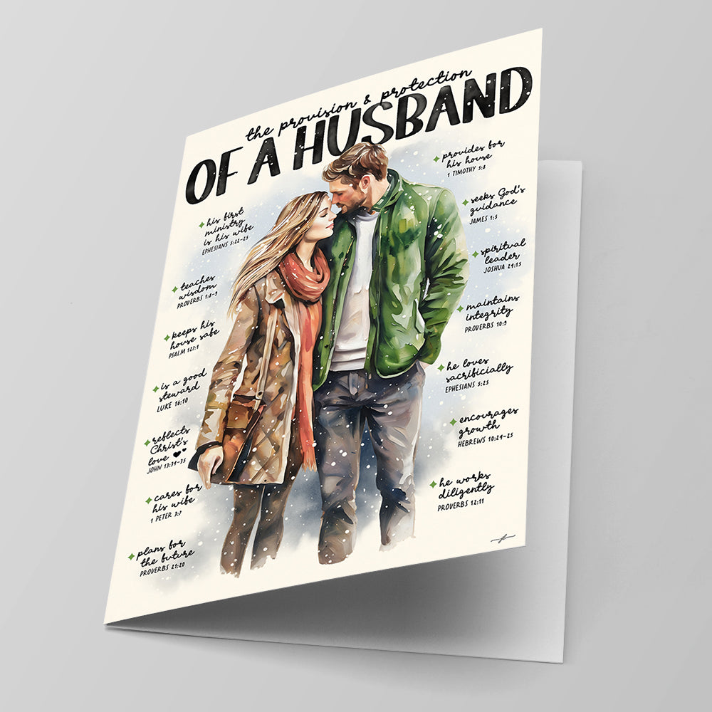 "Provision of A Husband" Christian Fine Art Greeting Card