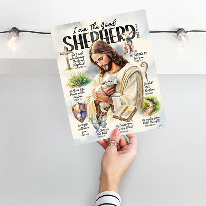 "The Good Shepherd" Christian Art Print