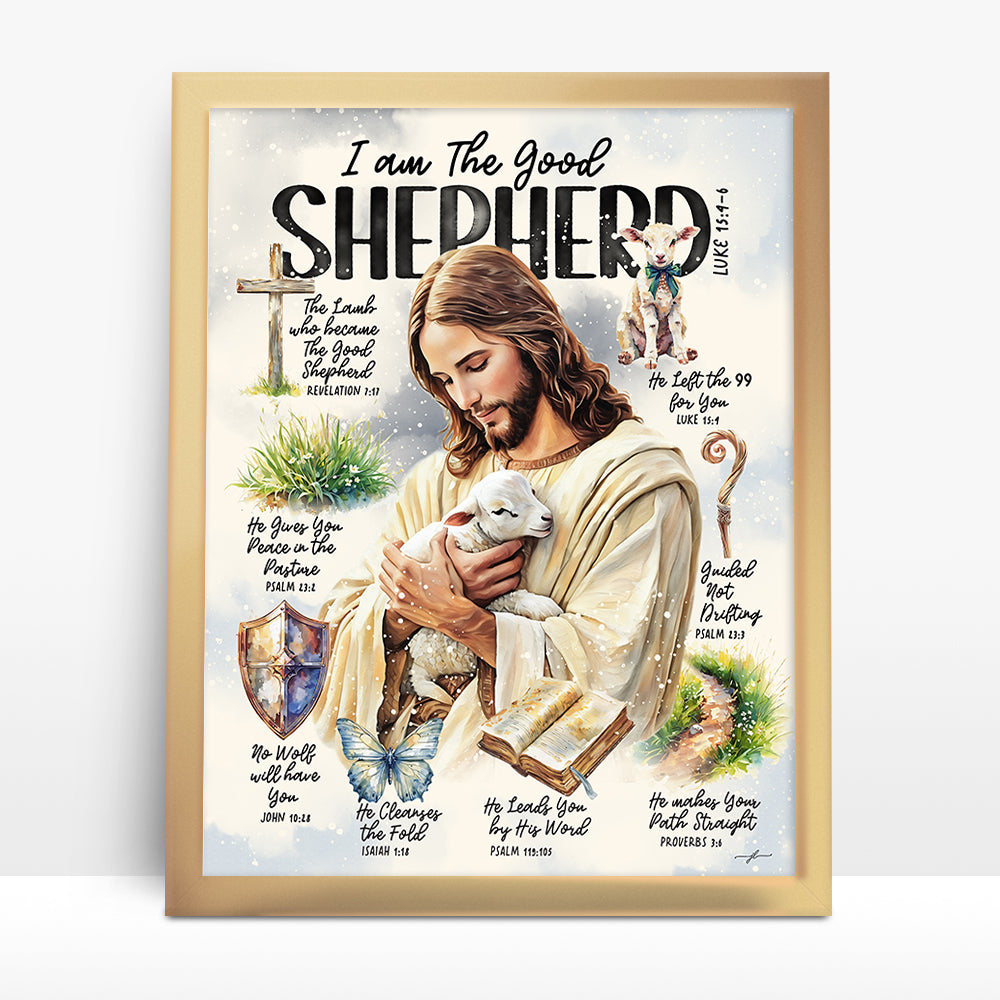 "The Good Shepherd" Christian Art Print