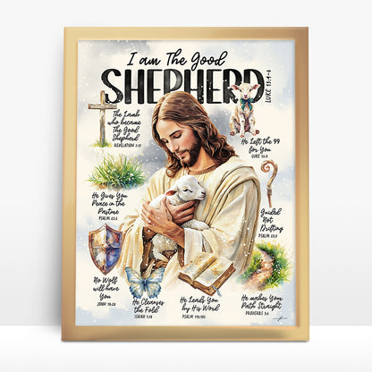 "The Good Shepherd" Christian Art Print