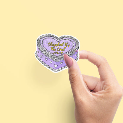 Valentine’s Cakes | Zephaniah 3:17 | Christian Vinyl Sticker
