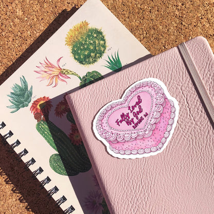 Valentine’s Cakes | Romans-5:8 | Christian Vinyl Sticker