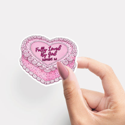 Valentine’s Cakes | Romans-5:8 | Christian Vinyl Sticker