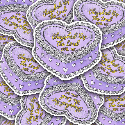 Valentine’s Cakes | Zephaniah 3:17 | Christian Vinyl Sticker