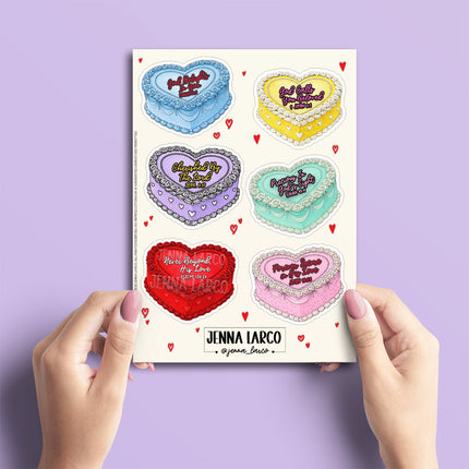 Valentine’s Cakes | Sticker Sheet | Christian Vinyl Stickers