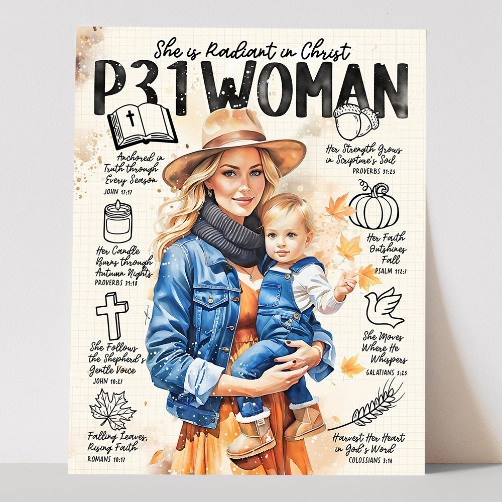 "Fall P31 Woman” Christian Art Print