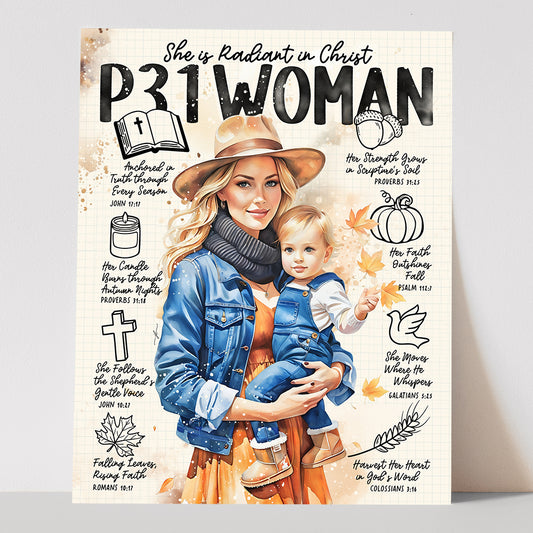 "Fall P31 Woman” Christian Art Print