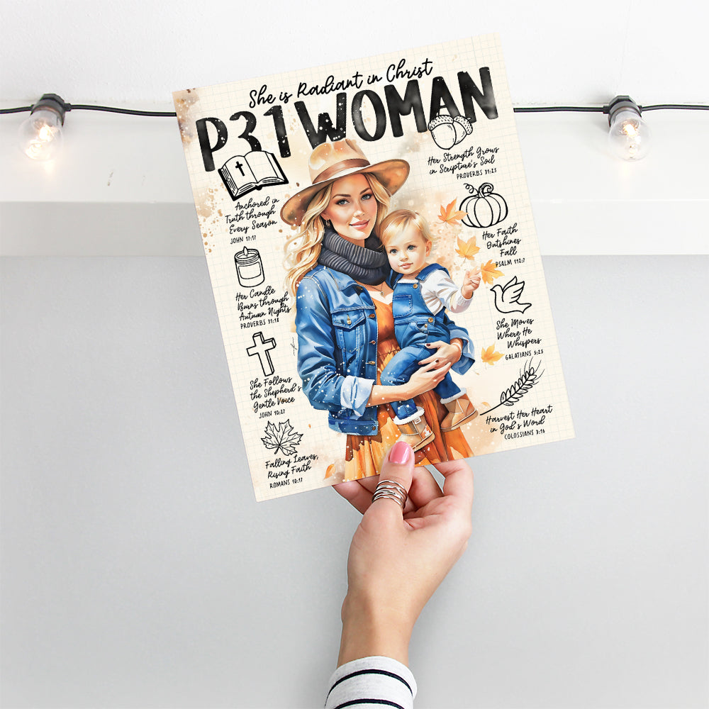 "Fall P31 Woman” Christian Art Print