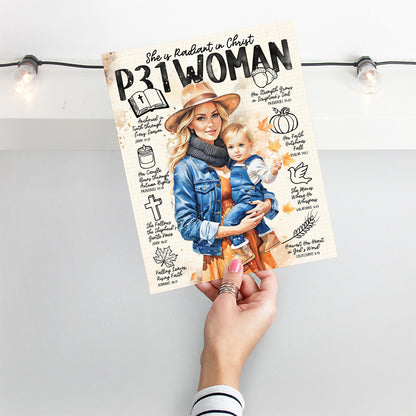 "Fall P31 Woman” Christian Art Print