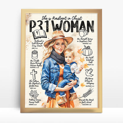 "Fall P31 Woman” Christian Art Print