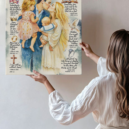 "Charlie Kirk" Christian Canvas