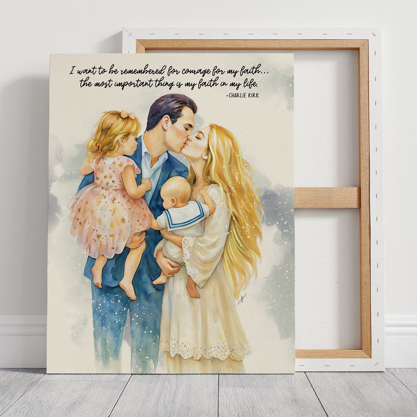 "Charlie Kirk" Christian Canvas