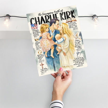 "Charlie Kirk Tribute” Christian Art Print