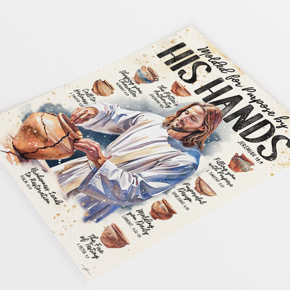 “Molded By His Hands” Christian Art Print