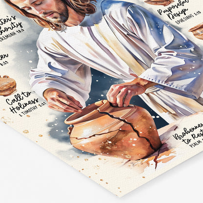 Jesus | Molded For A Purpose | Scripture Prompt Art Print