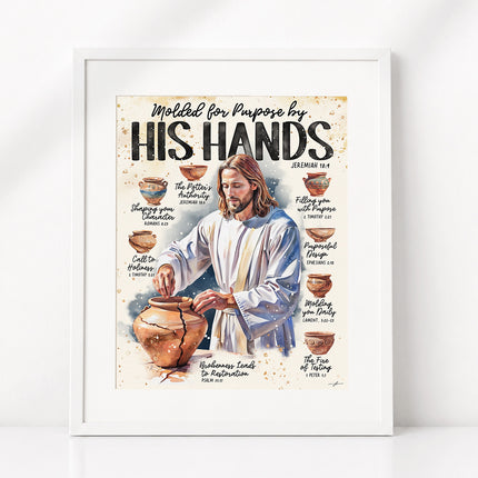 Molded For A Purpose Christian Scripture Prompt Giclée Art Print