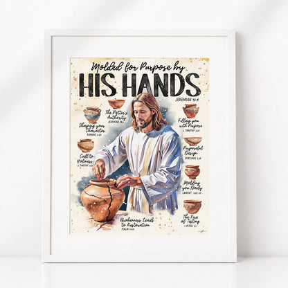 Jesus | Molded For A Purpose | Scripture Prompt Art Print