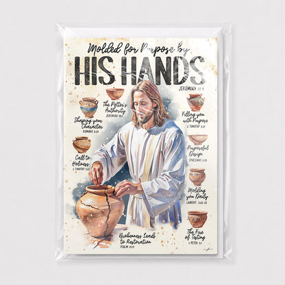 Jesus | Molded For A Purpose  | Christian Greeting Card