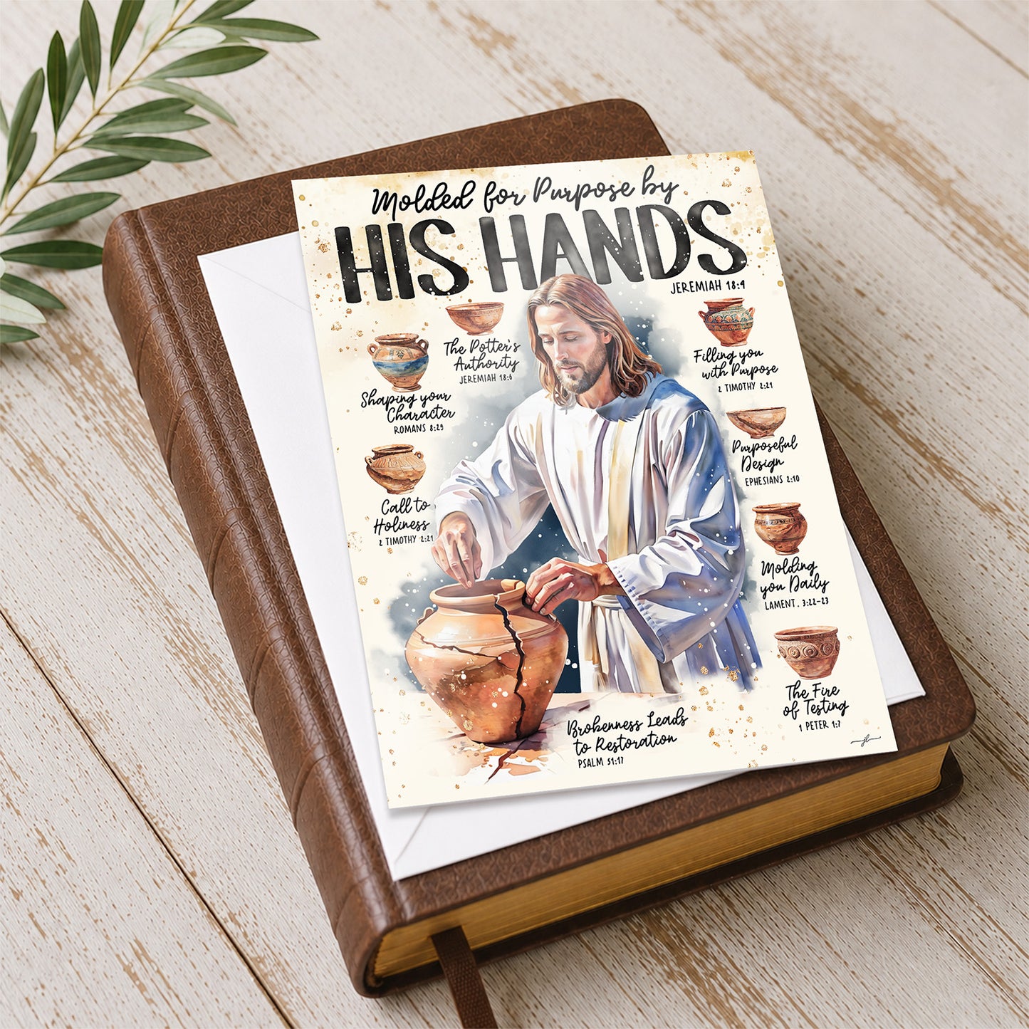 Jesus | Molded For A Purpose  | Christian Greeting Card