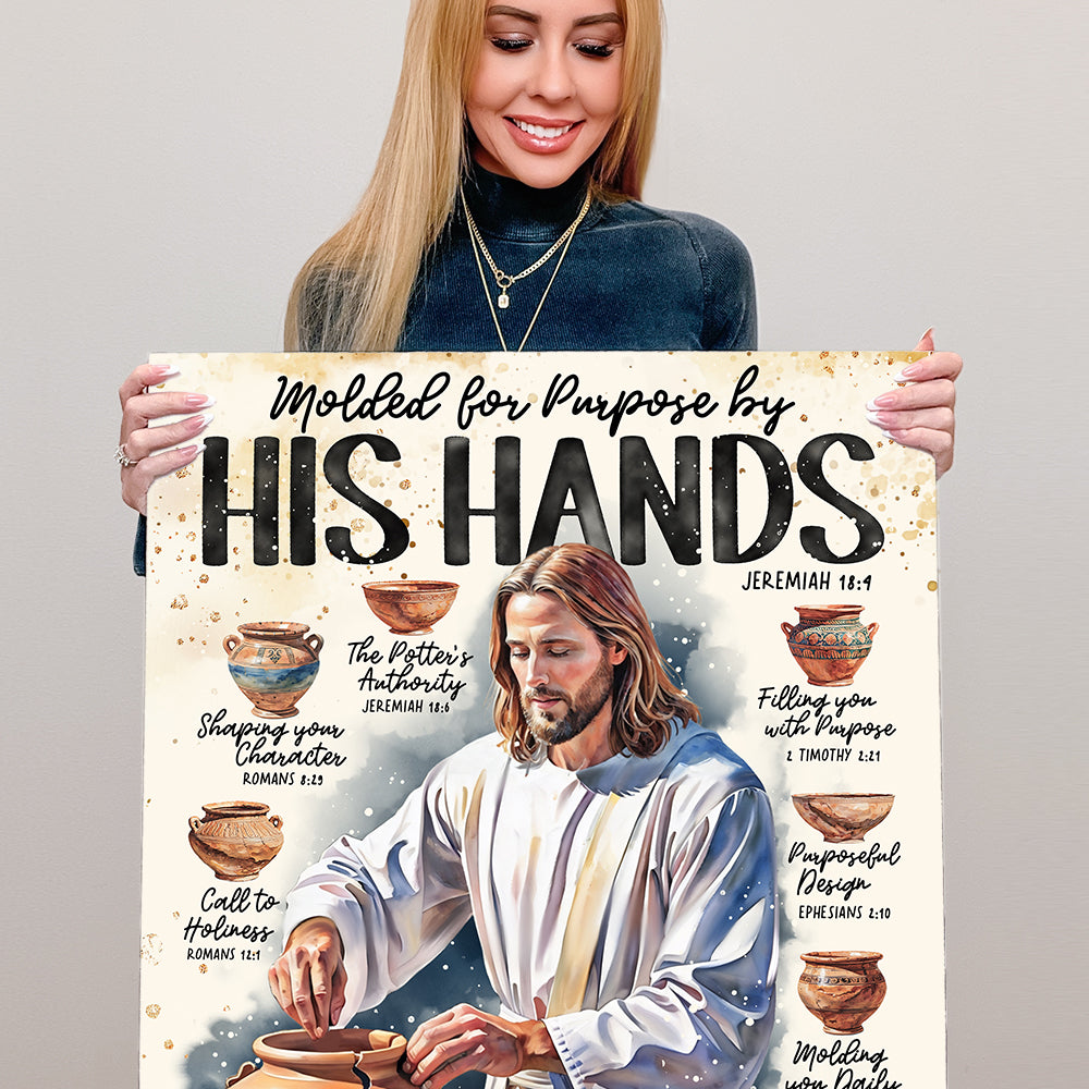 “Molded By His Hands” Christian Art Print
