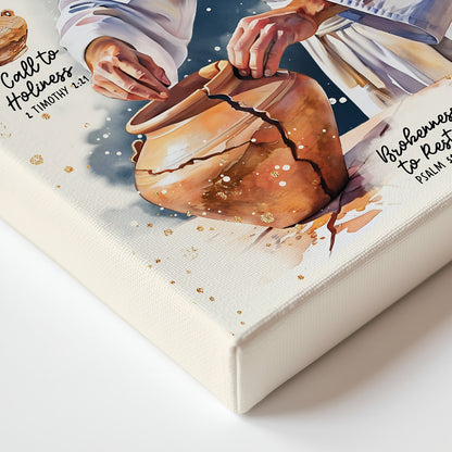 Jesus | Molded For A Purpose | Scripture Prompt Canvas