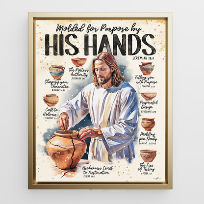 Jesus | Molded For A Purpose | Scripture Prompt Canvas