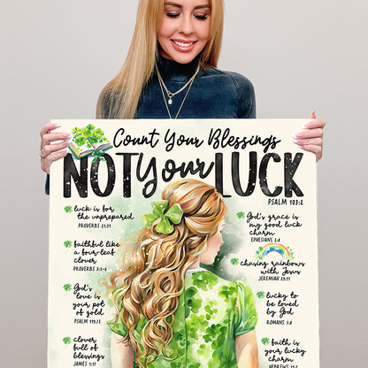 “Count Your Blessings” Christian Art Print