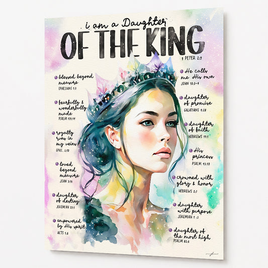 Daughter of The King | Scripture Prompt Art Print