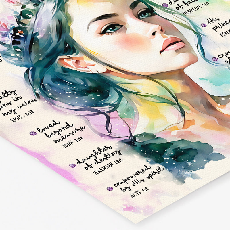 Daughter of The King | Scripture Prompt Art Print