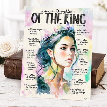 Daughter of The King | Scripture Prompt Art Print